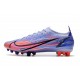 Buty Nike Mercurial Vapor 14 Elite AG Mbappe Fioletowy Srebrny metalik