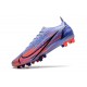 Buty Nike Mercurial Vapor 14 Elite AG Mbappe Fioletowy Srebrny metalik