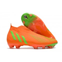 Korki Piłkarskie adidas Predator Edge+ FG Pomarańczowy Zielony