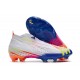 Korki Piłkarskie adidas Predator Edge+ FG Biały Zawistny Niebieski 