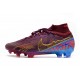 Nike Zoom Mercurial Superfly 9 Elite FG MBAPPÉ Fioletowy Złoty 