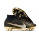 Nike Zoom Mercurial Superfly 9 Elite FG Czarny Srebro Złoto