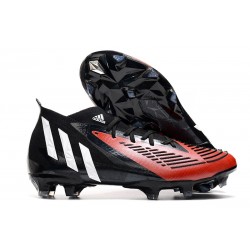 adidas Predator Edge.1 FG Buty Czarny Biały Czerwony 