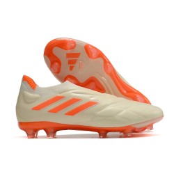 Buty Piłkarskie adidas Copa Pure+ FG Biały Pomarańczowy 