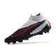 Buty Piłkarskie Nike Phantom GX Elite DF FG Czarny Wilczy Czerwony