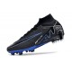 Nike Zoom Mercurial Superfly 9 Elite AG Czarny Niebieski 