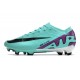 Nike Zoom Mercurial Vapor 15 Elite FG Cyjan Fioletowy Czarny 