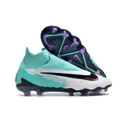 Buty Piłkarskie Nike Phantom GX Elite DF FG Biały Niebieski Czarny