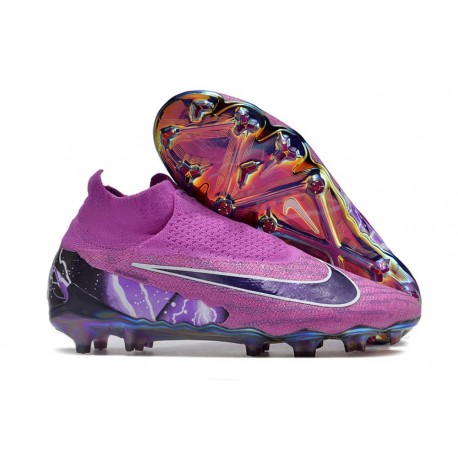 Buty Piłkarskie Nike Phantom GX Elite DF FG Fioletowy Czarny 