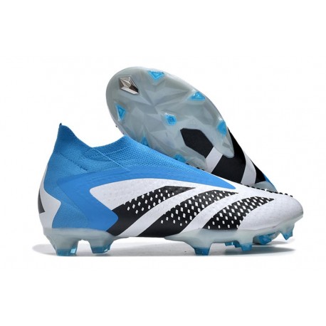 Korki Pilkarskie adidas Predator Accuracy+ FG Biały Niebieski Czarny