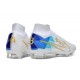 Korki Nike Zoom Mercurial Superfly 9 Elite FG Biały Niebieski Złoty