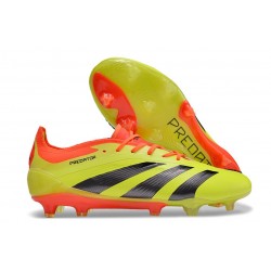 Buty adidas Predator 24 Elite FG Zawistny Czarny Czerwony