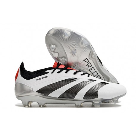 Buty adidas Predator 24 Elite FG Biały Czarny Czerwony