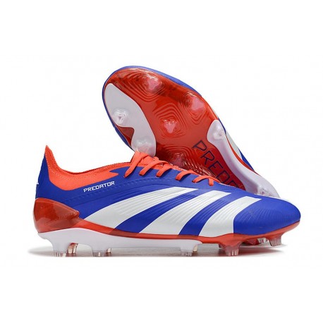 Buty adidas Predator 24 Elite FG Niebieski Biały Czerwony