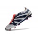 adidas Buty Predator Elite Foldover Tongue FG Srebro Czarny Czerwony