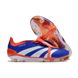 adidas Buty Predator Elite Foldover Tongue FG Niebieski Biały Czerwony