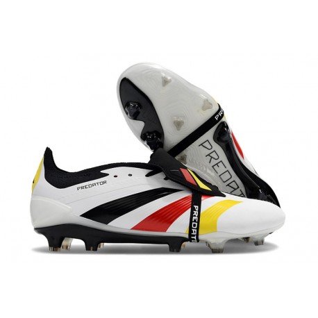 adidas Predator Elite Foldover Tongue FG Biały Czarny Czerwony Zawistny