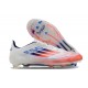 Korki adidas F50 Elite FG Biały Czerwony Niebieski