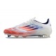 Korki adidas F50 Elite FG Biały Czerwony Niebieski