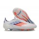 Korki adidas F50 Elite FG Biały Czerwony Niebieski