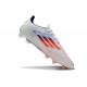 Korki adidas F50 Elite FG Biały Czerwony Niebieski