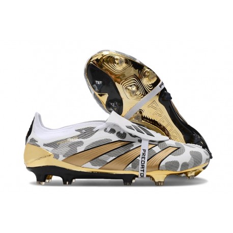 adidas Predator 24 Elite FT FG Złoto Biały Szary