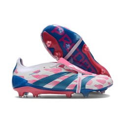Korki adidas Predator Elite Tongue FG Biały Różowy Niebieski