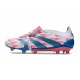 Korki adidas Predator Elite Tongue FG Biały Różowy Niebieski