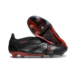 Korki adidas Predator Elite Tongue FG Czarny Czerwony