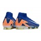 Nike Air Zoom Mercurial Superfly X Elite FG Niebieski Biały Pomarańczowy
