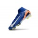 Nike Air Zoom Mercurial Superfly X Elite FG Niebieski Biały Pomarańczowy