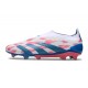 Korki adidas Predator Elite LL FG Biały Różowy Niebieski