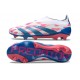 Korki adidas Predator Elite LL FG Biały Różowy Niebieski