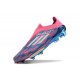 Korki Piłkarskie adidas F50+ Laceless FG Niebieski Biały Różowy
