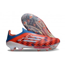 Korki Piłkarskie adidas F50+ Laceless FG Czerwony Biały Niebieski