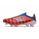 Korki Piłkarskie adidas F50+ Laceless FG Czerwony Biały Niebieski