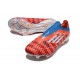 Korki Piłkarskie adidas F50+ Laceless FG Czerwony Biały Niebieski