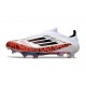 Korki Piłkarskie adidas F50+ Laceless FG X Messi Biały Czerwony Czarny