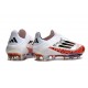 Korki Piłkarskie adidas F50+ Laceless FG X Messi Biały Czerwony Czarny