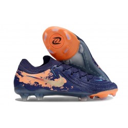 Korki Nike Phantom Luna 2 Elite L FG Niebieski Pomarańczowy Złoto