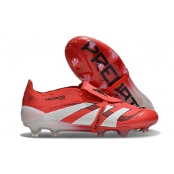 Buty adidas Predator Elite Foldover Tongue FG Czerwony Biały Czarny