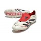 Buty adidas Predator Elite Foldover Tongue FG Beżowy Czarny Czerwony