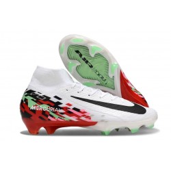 Nike Air Zoom Mercurial Superfly X Elite FG Biały Czerwony Czarny