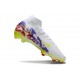 Nike Air Zoom Mercurial Superfly X Elite FG Biały Zawistny Fioletowy