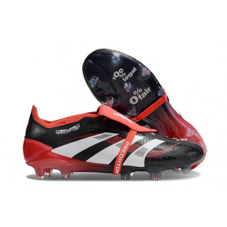 Buty adidas Predator Elite Foldover Tongue FG Czarny Biały Czerwony