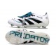 Buty adidas Predator Elite Foldover Tongue FG Biały Czarny Niebieski