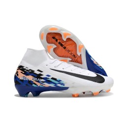Nike Air Zoom Mercurial Superfly X Elite FG Biały Czarny Niebieski