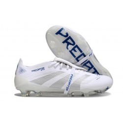 Buty adidas Predator Elite Foldover Tongue FG Biały Srebro Niebieski