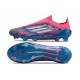 Buty Piłkarskie adidas F50 Elite Laceless FG Niebieski Biały Różowy