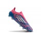 Buty Piłkarskie adidas F50 Elite Laceless FG Niebieski Biały Różowy